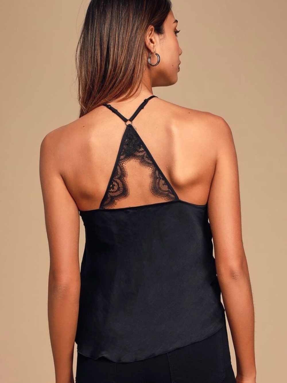 Intimately by Free People Lace-Trim Satin Cami, size XS - Picture 3 of 6